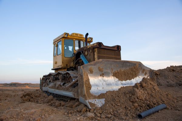 Bulldozer Land Grading in Dublin