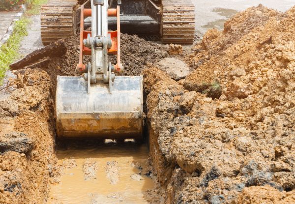 Water Line Digging in Dublin